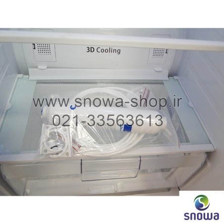 یخچال فریزر دوقلو هایپر استیل اسنوا Snowa Hyper Twin Side By Side Refrigerator Stainless Steel Freezer SN6-1019SS