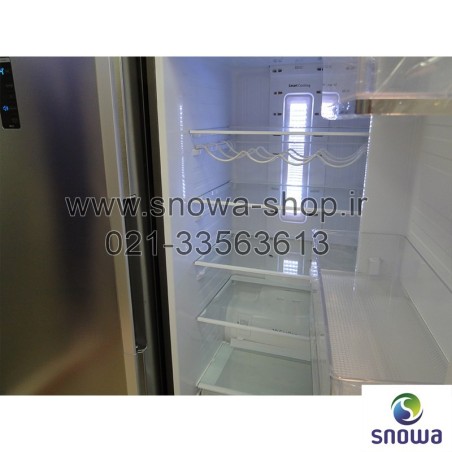 یخچال فریزر دوقلو هایپر استیل اسنوا Snowa Hyper Twin Side By Side Refrigerator Stainless Steel Freezer SN6-1019SS