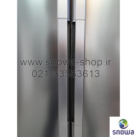 یخچال فریزر دوقلو هایپر استیل اسنوا Snowa Hyper Twin Side By Side Refrigerator Stainless Steel Freezer SN6-1019SS