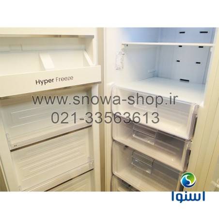 یخچال فریزر دوقلو هایپر استیل اسنوا Snowa Hyper Twin Side By Side Refrigerator Stainless Steel Freezer SN5-1019GW