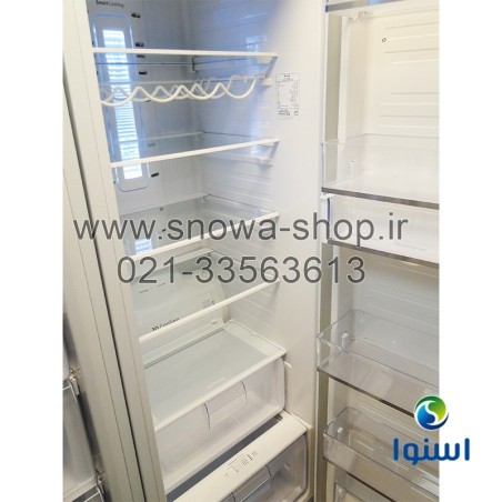 یخچال فریزر دوقلو هایپر استیل اسنوا Snowa Hyper Twin Side By Side Refrigerator Stainless Steel Freezer SN5-1019GW