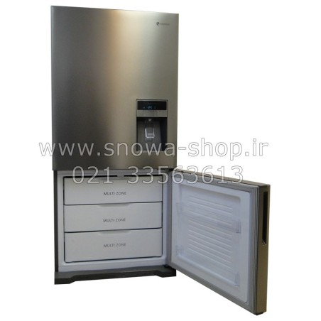 یخچال و فریزر اسنوا پرفکت هوشمند فریزر پایین Snowa Smart Refrigerator Freezer Perfect SBDi-L300-SS