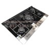 اجاق گاز صفحه ای توکار 5 شعله اسنوا G304 استیل  Snowa Built-In Gas Cooker Stainless Steel