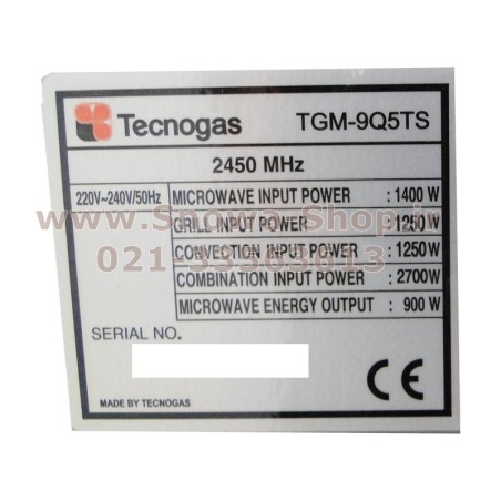 مایکروفر TGM-9Q5TS تکنوگاز ظرفیت 28 لیتر Tecnogas Microwave Oven