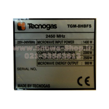 مایکرو فر TGM-8HBFS تکنو گاز ظرفیت 24 لیتر Tecnogas Microwave Oven
