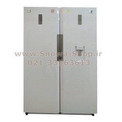 یخچال و فریزر دوقلو دوو الکترونیک DELR-2000GW DELF-2000GW سایز 38 فوت Freezer Daewoo Electronics Twin Refrigerator