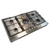 اجاق گاز صفحه ای توکار 5 شعله اسنوا G112 استیل  Snowa Built-In Gas Cooker Stainless Steel