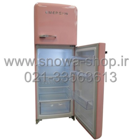 یخچال فریزر امرسان صورتی 16 فوت کلاسیک طرح اسمگ Emersun Classic Refrigerator R600 Pink
