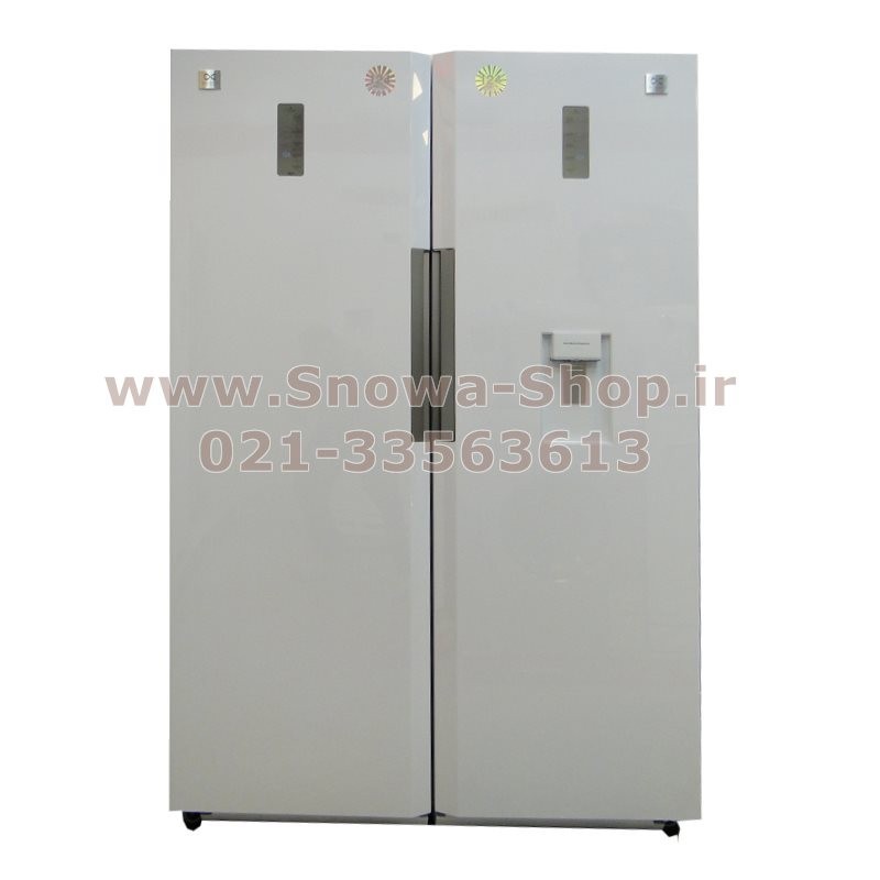 یخچال و فریزر دوقلو دوو الکترونیک D2LR-0020GW D2LF-0020GW سایز 38 فوت Freezer Daewoo Electronics Twin Refrigerator
