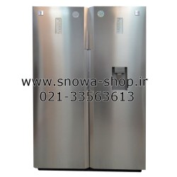 یخچال و فریزر دوقلو دوو الکترونیک D2LR-0020SS D2LF-0020SS سایز 38 فوت Freezer Daewoo Electronics Twin Refrigerator