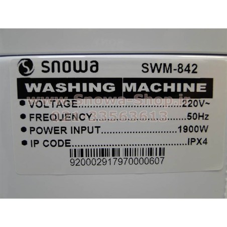 ماشین لباسشویی مدل اکتا SWD-84606 Octa اسنوا ظرفیت 8 کیلوگرم  Snowa Add Wash