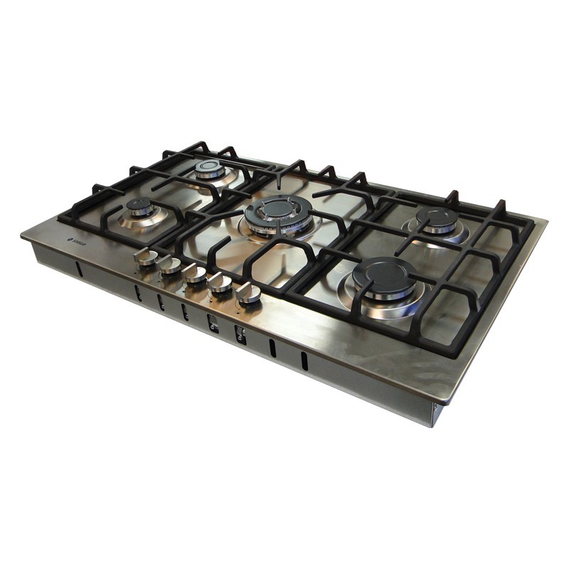 اجاق گاز صفحه ای توکار 5 شعله اسنوا SS-19592 استیل  Snowa Built-In Gas Cooker Stainless Steel