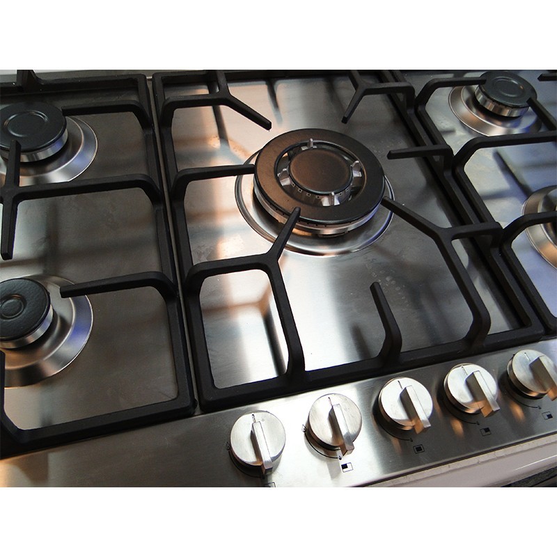 اجاق گاز صفحه ای توکار 5 شعله اسنوا SS-19592 استیل  Snowa Built-In Gas Cooker Stainless Steel