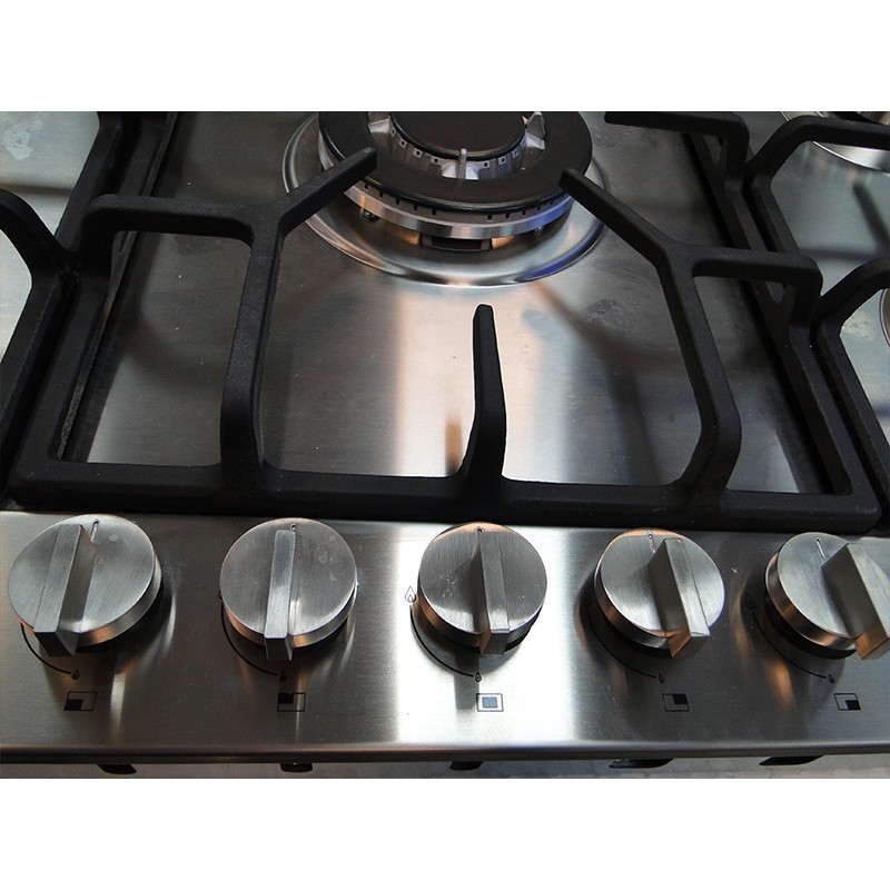 اجاق گاز صفحه ای توکار 5 شعله اسنوا SS-19592 استیل  Snowa Built-In Gas Cooker Stainless Steel
