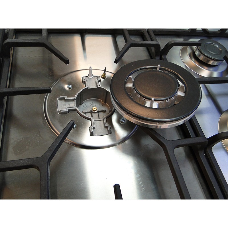 اجاق گاز صفحه ای توکار 5 شعله اسنوا SS-19592 استیل  Snowa Built-In Gas Cooker Stainless Steel