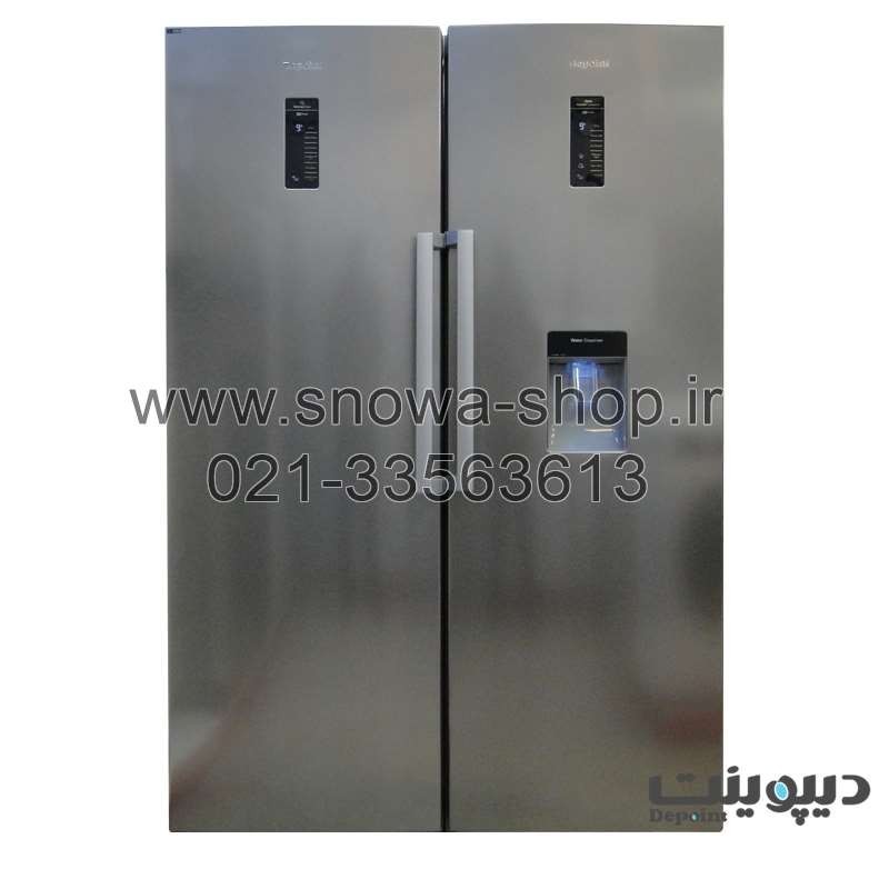 یخچال و فریزر دوقلو دیپوینت استیل یخساز اتوماتیک Depoint Twin Refrigerator Freezer NF14 D5i
