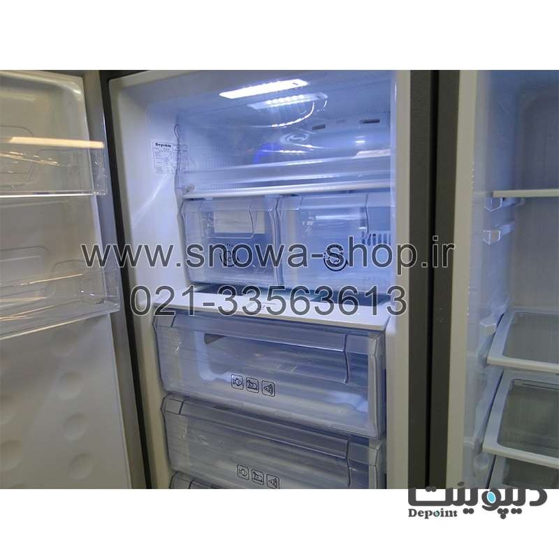 یخچال و فریزر دوقلو دیپوینت استیل یخساز اتوماتیک Depoint Twin Refrigerator Freezer NF14 D5i