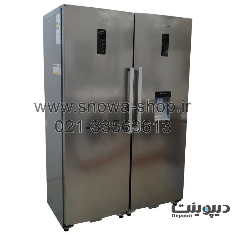 یخچال و فریزر دوقلو دیپوینت استیل یخساز اتوماتیک Depoint Twin Refrigerator Freezer NF14 D5i