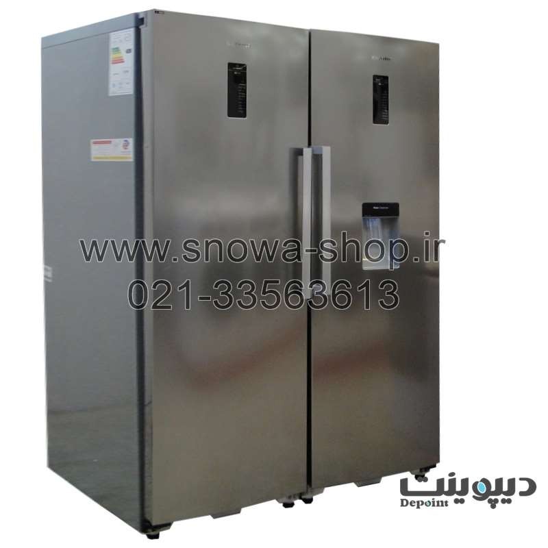 یخچال و فریزر دوقلو دیپوینت استیل یخساز اتوماتیک Depoint Twin Refrigerator Freezer NF14 D5i