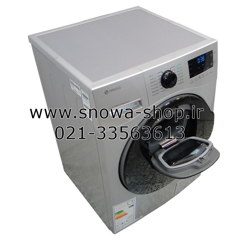 ماشین لباسشویی مدل  SWM-84608 Wash in Wash نقره ای اسنوا ظرفیت 8 کیلوگرم  Snowa Add Wash