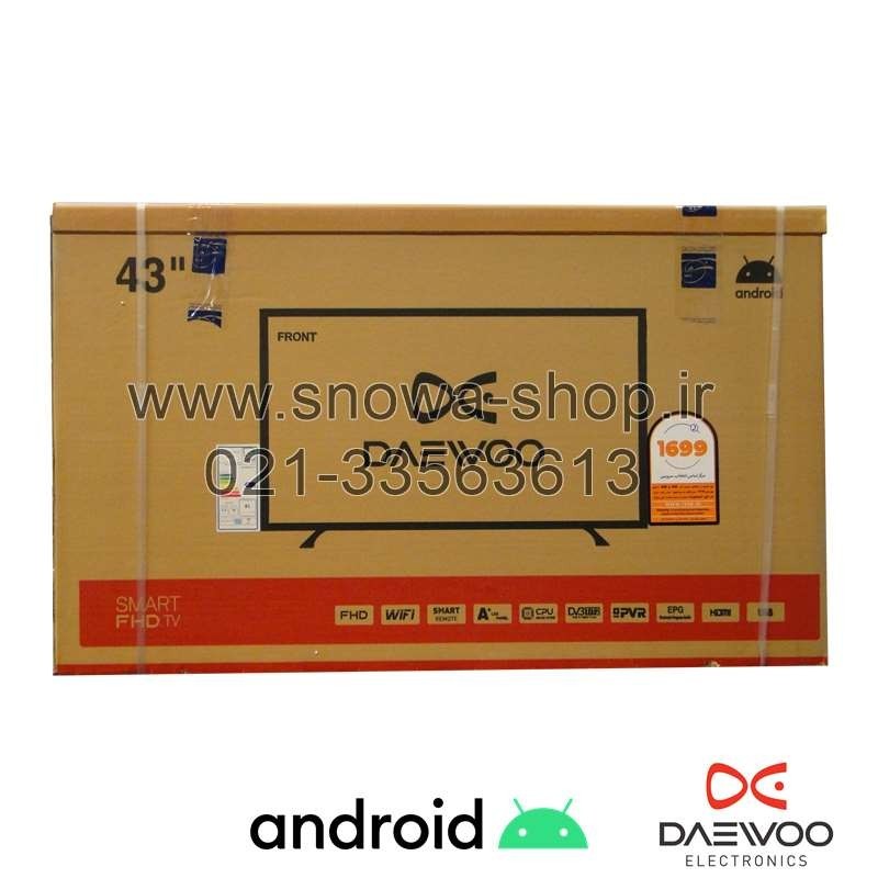 تلویزیون هوشمند 43 اینچ دوو الکترونیک Daewoo Electronics Android LED TV DSL-43K5750