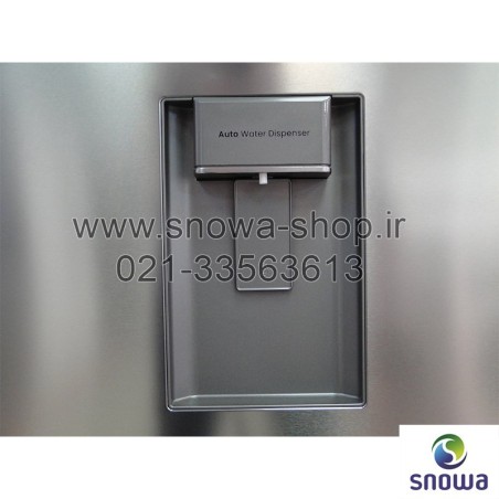 آبسردکن الکترونیکی یخچال فریزر دوقلو هایپر استیل اسنوا Snowa Hyper Twin Side By Side Refrigerator Stainless Steel Freezer S6-119