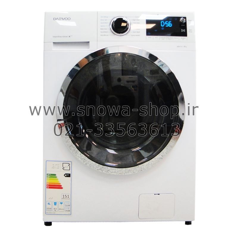 ماشین لباسشویی دوو ذن پرو DWK-PRO841TT ظرفیت 8 کیلویی Daewoo Washing Machine Zen Pro