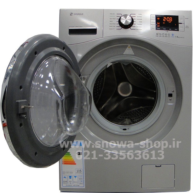 ماشین لباسشویی مدل اکتا SWM-84547 اسنوا ظرفیت 8 کیلوگرم