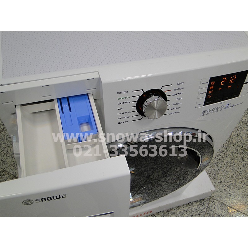 ماشین لباسشویی مدل اکتا SWM-84556 اسنوا ظرفیت 8 کیلوگرم