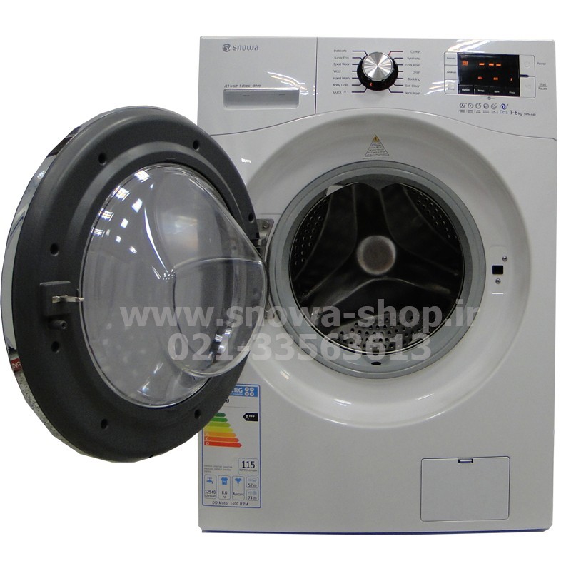 ماشین لباسشویی مدل اکتا SWM-84556 اسنوا ظرفیت 8 کیلوگرم