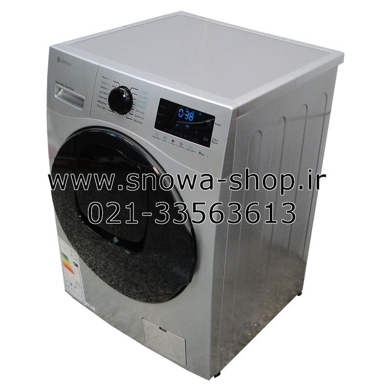 ماشین لباسشویی مدل  SWM-94627 Wash in Wash نقره ای اسنوا ظرفیت 9 کیلوگرم  Snowa Add Wash
