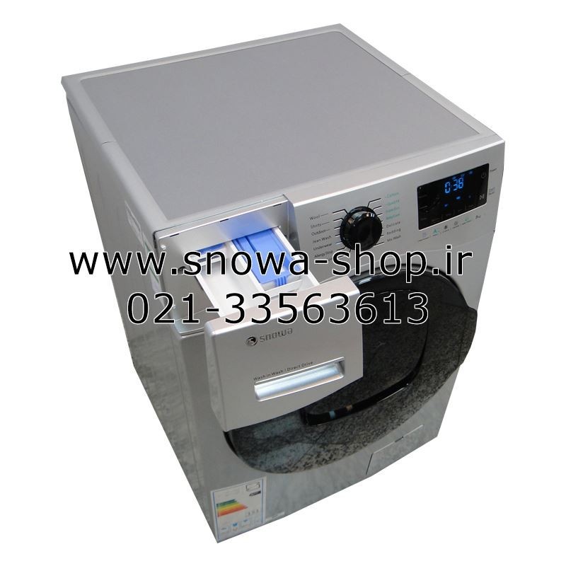 ماشین لباسشویی مدل  SWM-94627 Wash in Wash نقره ای اسنوا ظرفیت 9 کیلوگرم  Snowa Add Wash