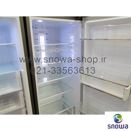 یخچال فریزر دوقلو هایپر استیل اسنوا Snowa Hyper Twin Side By Side Refrigerator Stainless Steel Freezer SN6-1019SS