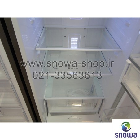 یخچال فریزر دوقلو هایپر استیل اسنوا Snowa Hyper Twin Side By Side Refrigerator Stainless Steel Freezer SN6-1019SS