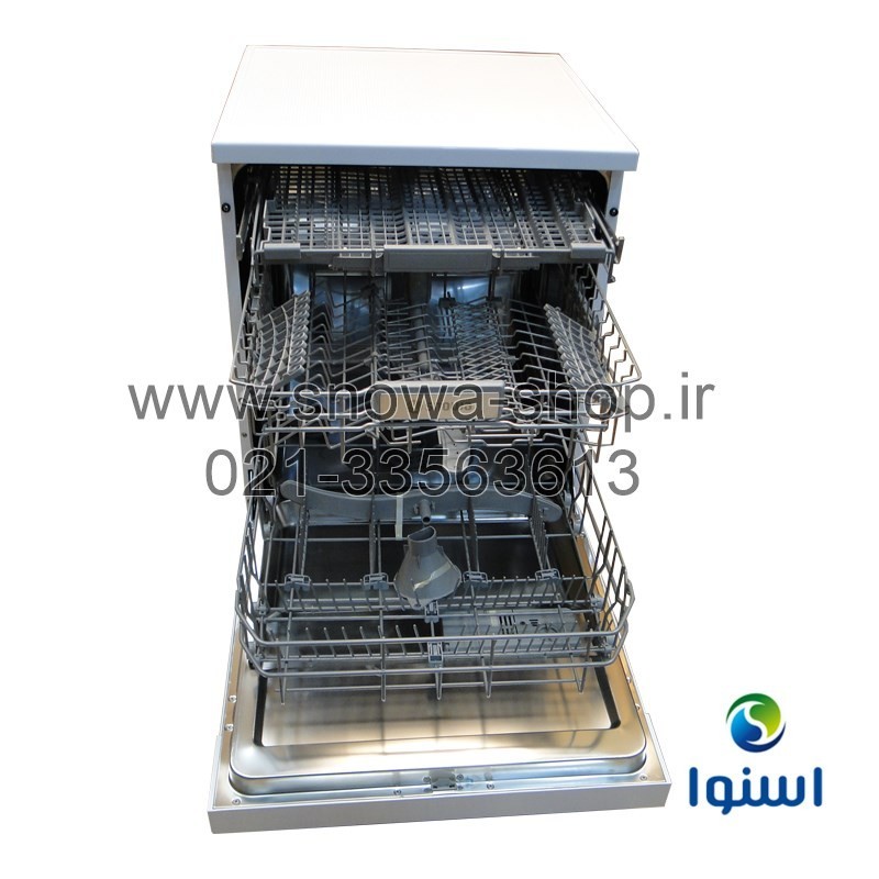 ماشین ظرفشویی Sdw 246w اسنوا ظرفیت 14 نفره 168 پارچه Snowa