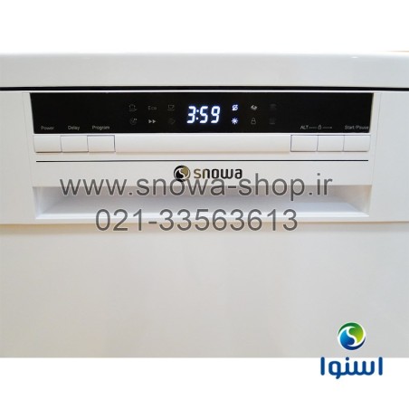 ماشین ظرفشویی  SDW-246W اسنوا ظرفیت 14 نفره 168 پارچه Snowa