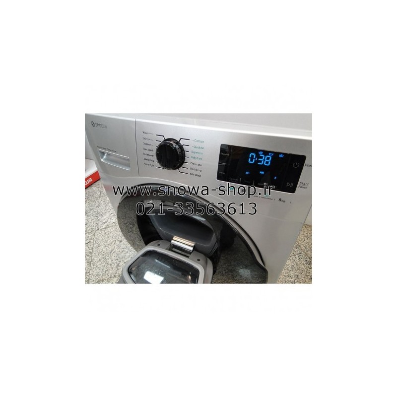 ماشین لباسشویی مدل  SWM-94S61 Wash in Wash نقره ای اسنوا ظرفیت 9 کیلوگرم  Snowa Add Wash