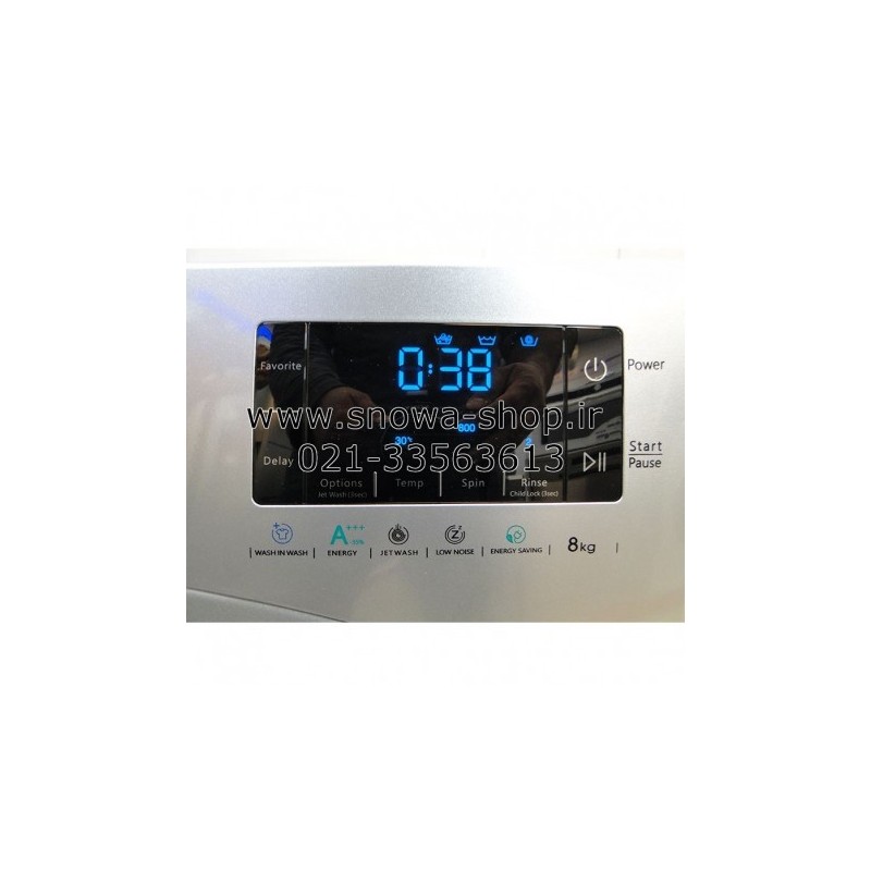 ماشین لباسشویی مدل  SWM-94S61 Wash in Wash نقره ای اسنوا ظرفیت 9 کیلوگرم  Snowa Add Wash