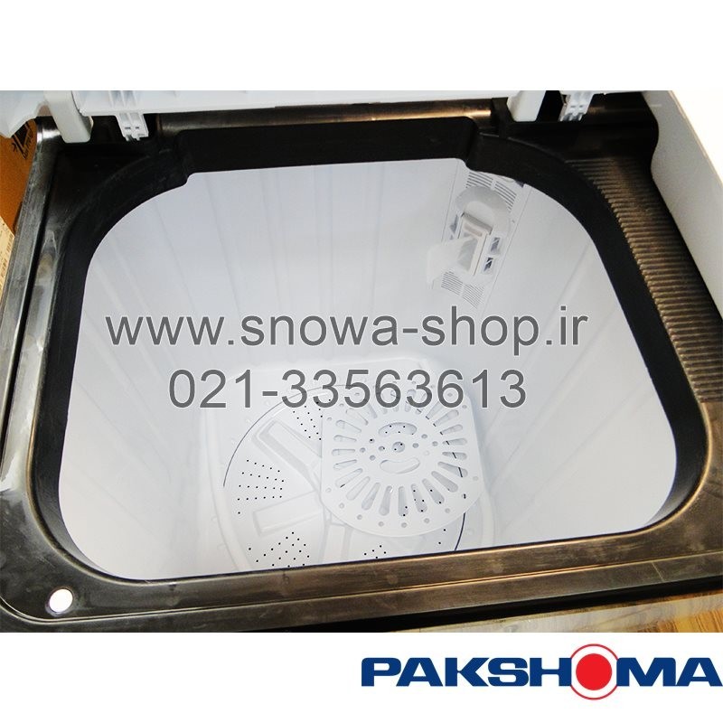 ماشین لباسشویی دوقلو پاکشوما ظرفیت 21 کیلویی Pakshoma Twin Tub Washing Machine PTF-2104AJ