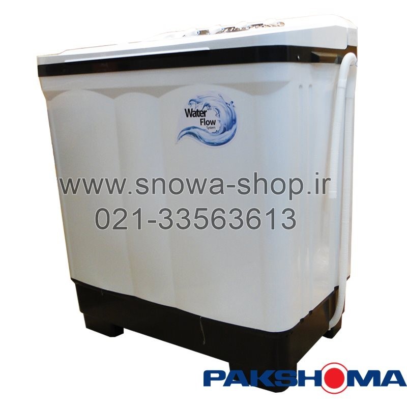 ماشین لباسشویی دوقلو پاکشوما ظرفیت 21 کیلویی Pakshoma Twin Tub Washing Machine PTF-2104AJ