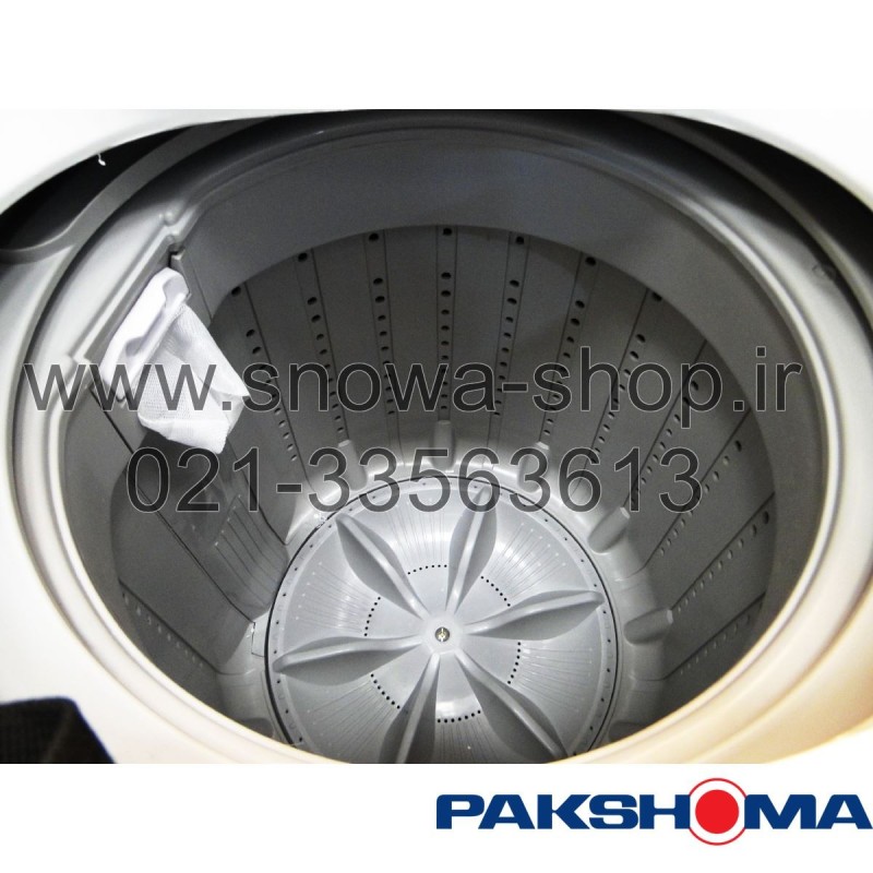 ماشین لباسشویی اتوماتیک پاکشوما درب از بالا ظرفیت 6.5 کیلویی Pakshoma Washing Machine TLF-6251W