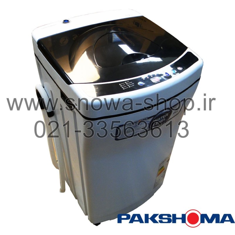 ماشین لباسشویی اتوماتیک پاکشوما درب از بالا ظرفیت 6.5 کیلویی Pakshoma Washing Machine TLF-6251W